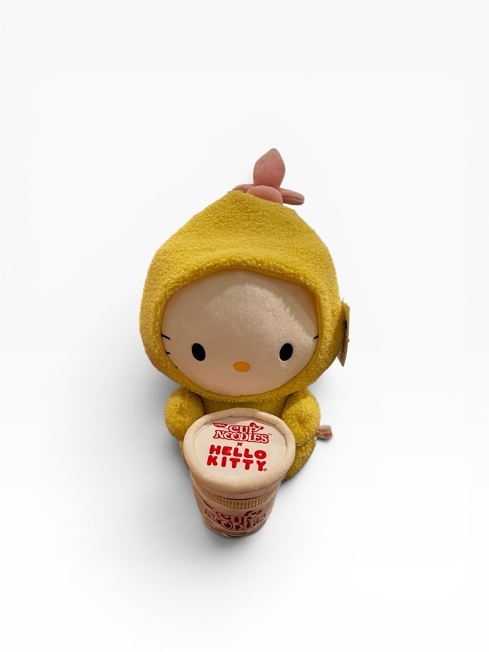 Kidrobot Sanrio Hello Kitty Shrimp Tempura Cup Noodles 13” Plush nissin nwt new